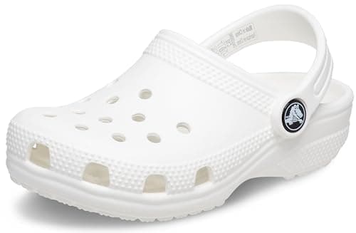 Crocs Kids' Classic Clog , White/White, 5 Big Kid - Image 1