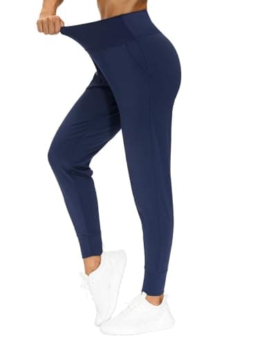 THE GYM PEOPLE Women's Joggers Pants Lightweight Athletic Leggings Tapered Lounge Pants for Workout, Yoga, Running Blue - Image 3
