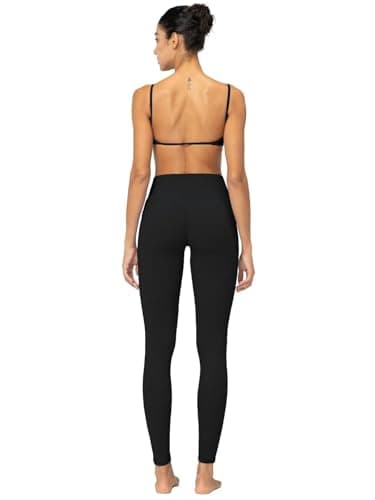 Sunzel Invisible Butt Scrunch Workout Leggings with Pockets for Women, No Front Seam Booty Gym Yoga Pants with Tummy Control 28" Black Medium - Image 5