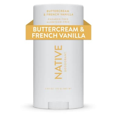 Native Aluminum-Free Clean Deodorant with Natural Derived Ingredients, 72HR odor control | Deodorant for Women and Men | Baking Soda, Coconut Oil, Shea Butter | Buttercream & Vanilla - Image 1