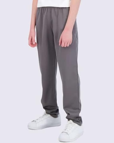 Real Essentials 3 Pack: Boys' Tricot Open Bottom Fleece-Lined Sweatpants with Pockets -Set 3,XL (18-20) - Image 2