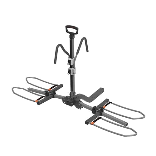 HYPERAX Volt 2 - E Bike Hitch Mounted Platform Style 2 Bikes Carrier for Car, SUV, Trucks, Sedan, Tilting e-Bike Rack for Hitch Fits Up to 2 X 70 lbs Bike with Up to 5" TIRE - NO RV USE! - Image 1