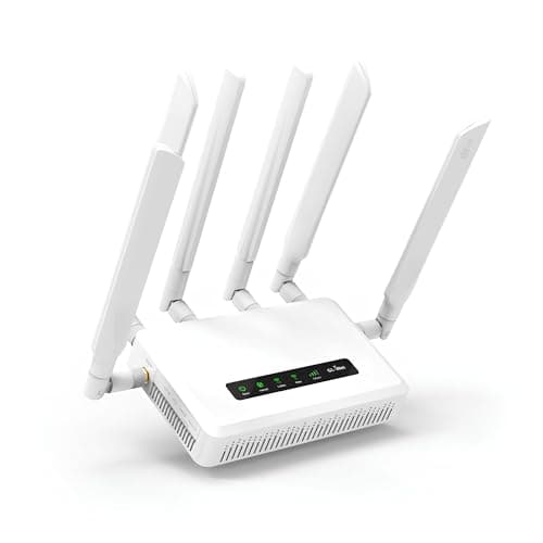 GL.iNet GL-X3000 (Spitz AX) Cellular Gateway 5G Router for House & RV, Wi-Fi 6, Detachable Antennas, Dual-SIM, T-Mobile & AT&T IoT Device Certified, Family/Rural Area/Road Trips - Image 1