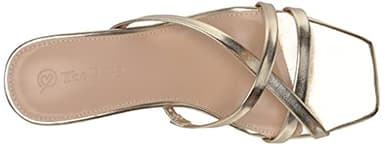 The Drop Women's Amelie Strappy Square Toe Heeled Sandal, Gold, 8.5 - Image 8