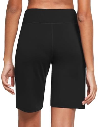 baleaf Women's Bermuda Shorts Knee Length High Rise Long Athletic Shorts Workout Walking Running Shorts Casual Summer Black XL - Image 2