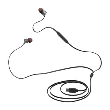 JBL Tune 310C - Wired Hi-Res in-Ear Headphones, Tangle-Free Flat Cable, 3-Button Remote with Microphone (Black) - Image 4
