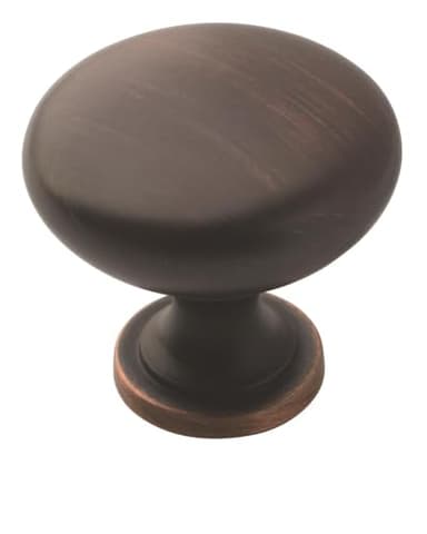 Amerock | Cabinet Knob | Oil Rubbed Bronze | 1-1/4 inch (32 mm) Diameter | Edona | Drawer Knob | Cabinet Hardware (Pack of 25) - Image 1