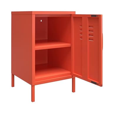 Novogratz Cache Metal Locker End Table, Orange - Image 7