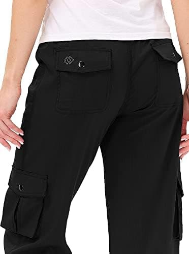 MoFiz Womens Capris with Pockets Loose Fit Casual Capri Pants Dressy Lightweight Ladies Baggy Cargo Pants for Hiking - Image 6