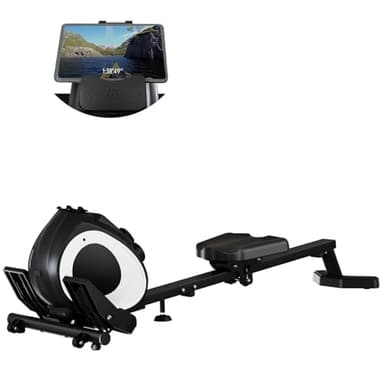 Heavy Duty Rowing Machine for Home - Magnetic Resistance Rowing Machine for Fat Loss and Toning, 8-Level Adjustable Resistance, Supports 265 LBS, Compact Design for Small Spaces. - Image 1