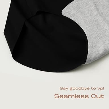 INNERSY Women's Seamless No Show Hipster Panties Invisible Light Underwear 3-Pack(3 Black,Medium) - Image 5