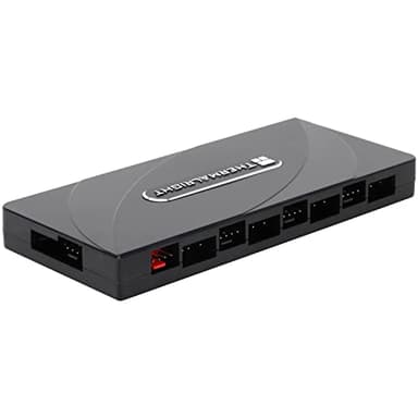 Thermalright Fan and ARGB HUB×8 Hub Controller Support 8 Groups of Fans,3Pin PC ARGB Fan Controller,PWM Fan Hub,SATA Power Cord Direct Input(12V 4pin RGB is not Supported),SATA Cable not Included - Image 1