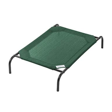 Coolaroo The Original Cooling Elevated Pet Bed, Medium, Brunswick Green - Image 1