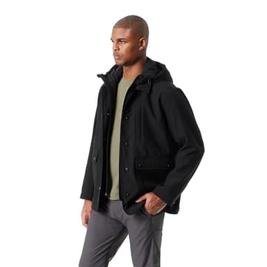 BASS OUTDOOR Men's Storm System Water Resistant Breathable Barn Jacket with Wind Proofing Standard, Black Beauty - Image 3