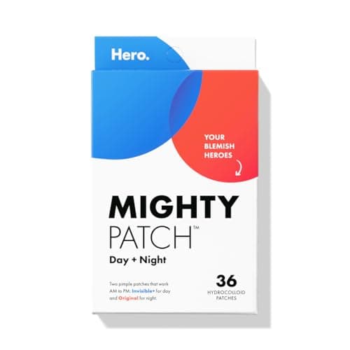 Mighty Patch™ Day and Night Patches – The Hydrocolloid Patch Duo Pack. Derm-Tested. Medical-Grade Hydrocolloid. Absorbs Pimple Gunk in 6-8 Hours. 36ct (18x Original, 18x Invisible+) - Image 1
