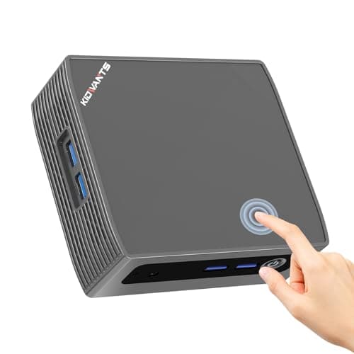 KN1 Mini PC, Intel N4000 (Up to 2.6 GHz) 8GB RAM, 128GB ROM(Expandable M.2 SATA Storage), HDMI Port 4K Dual Display Desktop Computer for Home Office, BT 5.0/ WiFi 5/USB 3.0. - Image 1
