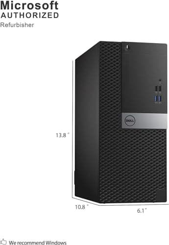 Dell Optiplex 7040 MT Desktop i7 Computer PC, 7040 Tower Quad Core i7-6700 3.4GHz to 4.0GHz, 32GB RAM, 512GB SSD, RGB Keyboard, Win10 pro(Renewed) - Image 5