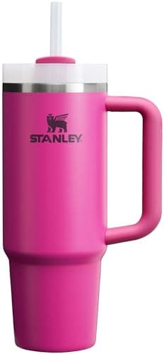 Stanley Quencher H2.0 Tumbler with Handle and Straw 30 oz | Flowstate 3-Position Lid | Cup Holder Compatible for Travel | Insulated Stainless Steel Cup | BPA-Free | Fuchsia - Image 1