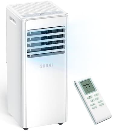 GRIDR Portable Air Conditioners, 8,000 BTU AC Unit for Bedroom with 4 Modes Cooling/Dehumidifier/Fan/Sleep, Up to 300 sq.ft, 45db Quiet, 24H Timer & Remote, Portable AC Unit for Room Indoors - Image 1
