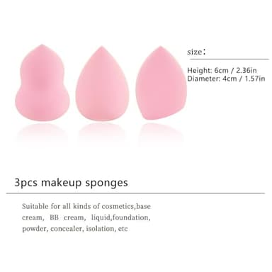 111 Pink Blue Gradient Makeup Brushes and Makeup Sponges Set 18Pcs/Set ,Soft Synthetic Fiber Makeup Brush Set,Suitable for Beginners/Makeup Artists, Valentine's Day, Christmas gifts - Image 8