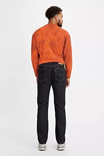 Levi's Men's 505 Regular Fit Jeans (Also Available in Big & Tall), Rinse-Dark Wash, 30W x 30L - Image 2