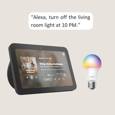 Echo Show 8 with TP-Link Tapo Smart Color Bulb - Image 3