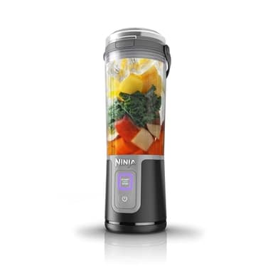 Ninja Blast 16 oz. Personal Portable Blender with Leak Proof Lid and Easy Sip Spout, Perfect for Smoothies, Cordless, USB-C Rechargeable, Dishwasher Safe Parts (Renewed) (Black) - Image 1