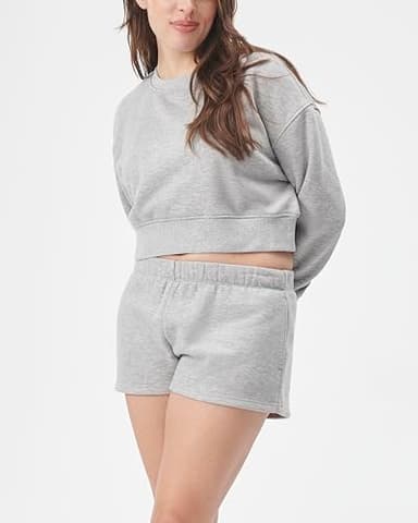Florence by millsWomensCozy Crush Sweat ShortHeather GreyXX-Small - Image 4