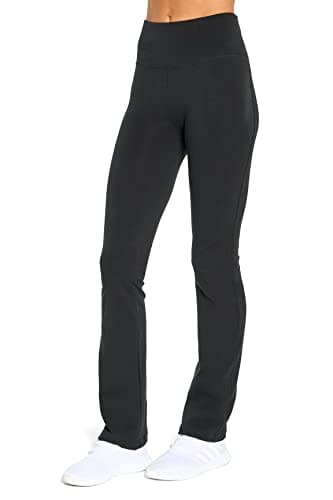 BALLY TOTAL FITNESS Women's High Rise Tummy Control Pant, Black, Large - Image 4