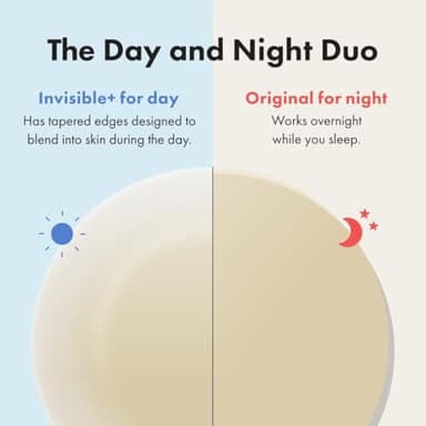 Mighty Patch™ Day and Night Patches – The Hydrocolloid Patch Duo Pack. Derm-Tested. Medical-Grade Hydrocolloid. Absorbs Pimple Gunk in 6-8 Hours. 36ct (18x Original, 18x Invisible+) - Image 2