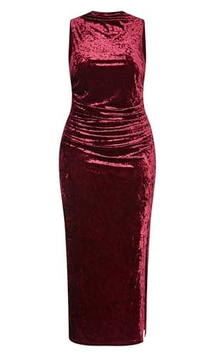 City Chic Women's Plus Size Dress-Mae, Ruby - Image 6