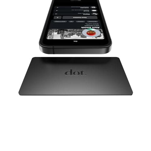 dot. Card Metal - Digital Business Card - Tap Compatible with iPhone & Android (Black) - Image 1