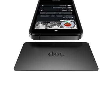 dot. Card Metal - Digital Business Card - Tap Compatible with iPhone & Android (Black) - Image 1