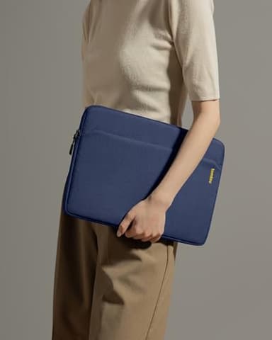 tomtoc Slim Laptop Sleeve Case for 13-inch New MacBook Air M4/A3420 M3/A3113 M2/A2681, M1/A2337 2025-2018, MacBook Pro M2/M1, Water-Resistant Protective Carrying Case with Accessories Pocket - Image 7