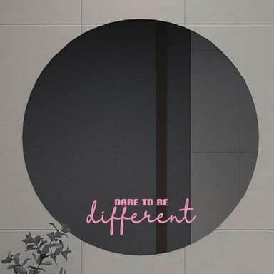 ZLKAPTDare to Be Different - Inspirational Vinyl Decal Wall Art Sticker (10x3.5 Inches) for Mirrors, Walls, and Morel (Pink) - Image 6
