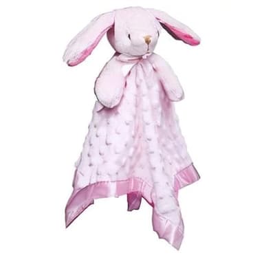 Pro Goleem Loveys for Babies Bunny Security Blanket Baby Girl Gifts Newborn Soft Pink Lovie for Infant and Toddler Snuggle Toy Stuffed Animal, Pink 16 Inch - Image 8