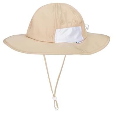 SwimZip Wide Brim Sun Hat | UPF 50+ Protection for Baby, Toddler, and Kids Beige - Image 1