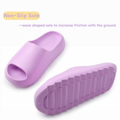 JUYETOA Cloud Slides for Women Men Kids, Pillow Slippers Comfy Non-Slip Soft Waterproof Bathroom Shower Shoes, Cushioned Thick Sole Sandals for Indoor and Outdoor - Image 4