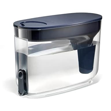 LifeStraw Home– Water Filter Dispenser, 18-Cup, Midnight Blue, BPA Free for Protection Against tap Water contaminants Including Bacteria, parasites, microplastics, Lead, Mercury, and Other Chemicals - Image 1