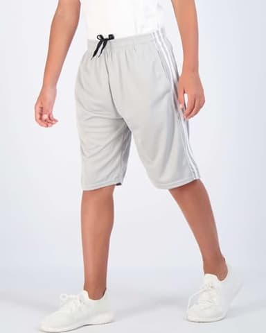 Real Essentials 5 Pack: Boys' Mesh Basketball Athletic Shorts with Pockets – Teen Kids Youth Quick Dry Soccer Running Gym S (6-7) - Image 3