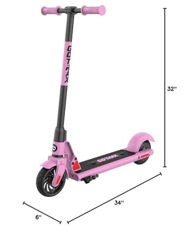 Gotrax GKS Electric Scooter, Kick-Start Boost and Gravity Sensor Kids Electric Scooter, 6" Wheels UL Certificated E Scooter for Kids Age of 6-12 (Oil Pink) - Image 8