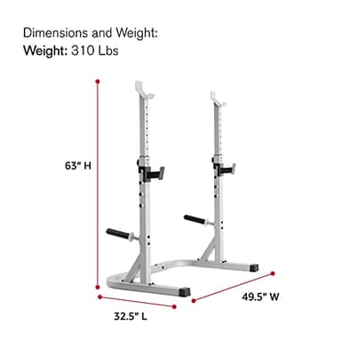 Weider Platinum Squat Rack, Black - Image 4