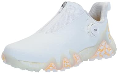 adidas Men's CodeChaos 22 BOA Spikeless Golf Shoes, Footwear White/Spark/Crystal White, 9.5 - Image 1