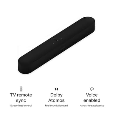 Sonos Beam Gen 2 - Black - Soundbar with Dolby Atmos - Image 7