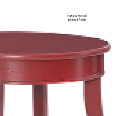 Powell Furniture Powell Round Shelf, Red Table - Image 12