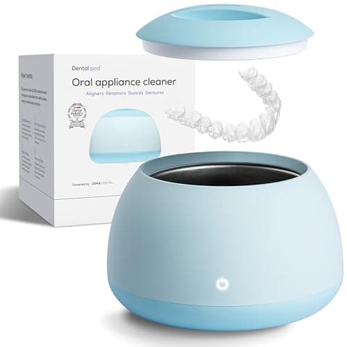 Zima Dental Pod: Ultrasonic Retainer Cleaner. The Original Retainer Cleaner Machine, Aligner Cleaner, Nightguard Cleaner, Mouthguard Cleaner, Denture Cleaner. Ultrasonic Cleaner For Oral Dental Care - Image 1
