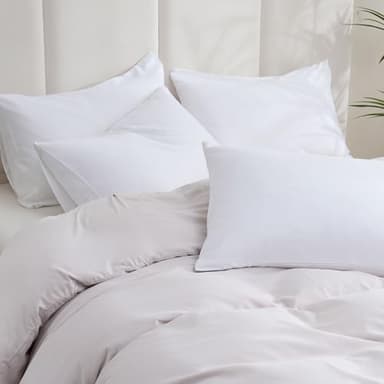 ZPECC Pillow Cases Bulk 24 Pack - Standard Pillowcases with Envelope Closure, Soft Brushed Microfiber Pillow Cover for Hotel Airb&bs Hospital Bedding Essential (Snow White) - Image 2