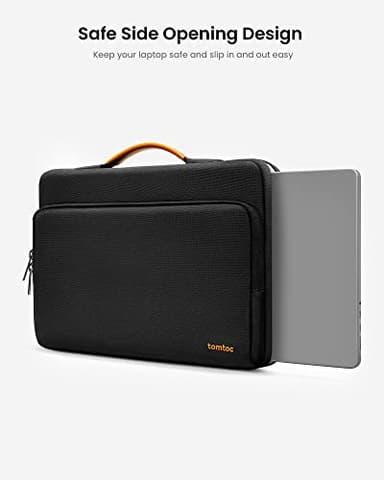tomtoc 360 Protective Laptop Carrying Case compatible with 14-inch MacBook Pro M4/M3/M2/M1 Pro/Max 2024-2021, 12.9-13 Inch iPad Pro/Air, Water-Resistant MacBook Accessory Bag Sleeve - Image 6