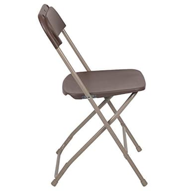 Flash Furniture Hercules Series Plastic Folding Chair Brown - 10 Pack 650LB Weight Capacity Comfortable Event Chair-Lightweight Folding Chair - Image 12