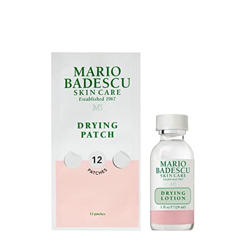 Mario Badescu AM/PM Blemish Kit, Includes Drying Lotion Spot Treatment with Salicylic Acid and Sulfur (1 Fl Oz) AND Drying Patch Facial Stickers, Invisible Pimple Patches (12 Count) - Image 1